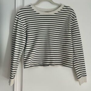 Zara Maritime Striped Knit Crop Sweater